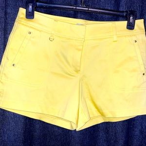 NWT Ladies Yellow Cache Shorts